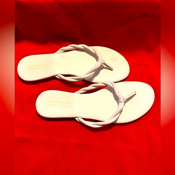 Saks Fifth Avenue Cream Women's Sandals - Picture 3 of 3